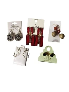 costume jewelry 5 pairs vintage styles mixed brands - Picture 1 of 1