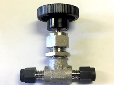 1/8" Tube OD 316ss Needle Valve (6000 Psi) Circle Seal 92TI-2CC - Image 1 of 4