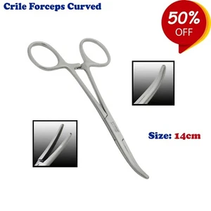 Dental Quirúrgica Hemostática Pinzas Crile Curvo 14cm- Surgical Locking Pliers - Imagen 1 de 4