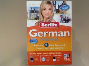 BERLITZ GERMAN PREMIER LANGUAGE LEARNING SOFTWARE PC/MAC CD-ROM - 6 DISC - NEW - Picture 1 of 2