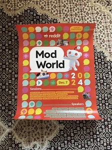 Reddit Mod World 2024 Poster - Picture 1 of 4