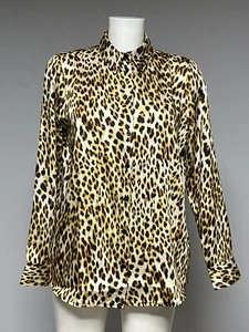 Ex Peacocks Tiermotiv Satinshirt Größen 10 12 18 - Bild 1 von 5
