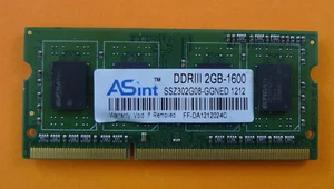 Genuine Asint 2GB -1600 DDR3 Laptop Memory RAM SSZ3002G08-GGNED - Picture 1 of 2