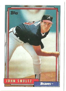 John Smoltz Atlanta Braves #245 - Topps Casi Nuevo - Como Nuevo 1992 - Imagen 1 de 2