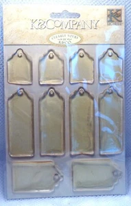 K & COMPANY Tags Clearly Yours Scrapbooking Stickers (NEW) - Picture 1 of 2