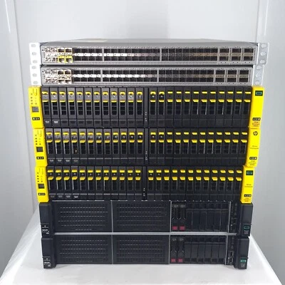 HPE 3PAR 8400 20TB SSD 2x DL380 Gen10 80 Cores 1TB RAM 16Gbit FC Server SAN - Image 1 of 4