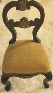 Vintage Dining Arm Chair Queen Anne Scale Dollhouse Miniature - Picture 1 of 7