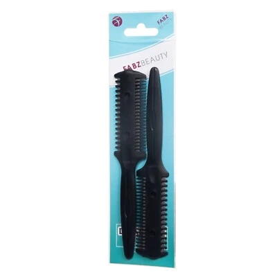 Hair Razor Comb Double Sided Hair Cutting Comb With Blades - Twin Pack  - Image 1 of 4