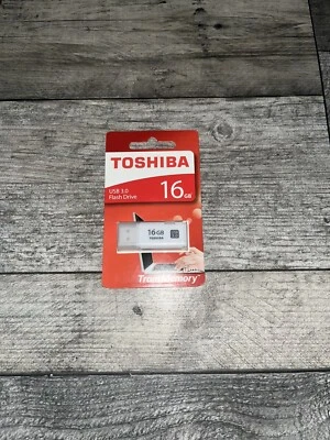 🔥BRAND NEW✅ Toshiba TransMemory U301 16GB USB Flash Drive USB 3.0 - White - Image 1 of 2