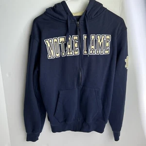 Notre Dame Fighting Irish Campus Heritage Sweatshirt Blue Small Hoodie Football - Picture 1 of 7