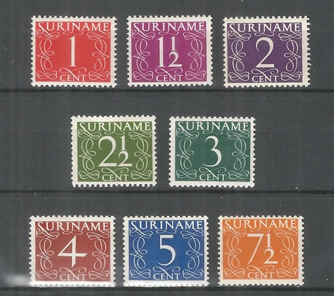 Surinam 1948 mint stamps MNH (**) Cover