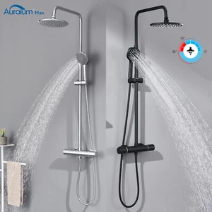 Duschsystem Duscharmatur mit Thermostat Regendusche Duschset Handbrause Dusche - Bild 1 von 67
