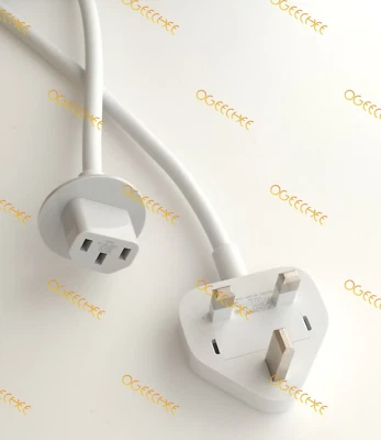 Genuine Apple BS1363/A AC Power Cord Cable For iMac 21.5" 2009-2011 / 2012-2019 - Image 1 of 2