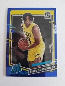 2023-24 Donruss Optic #209 Brice Sensabaugh Blue Velocity Rated Rookie Utah Jazz - Bild 1 von 2