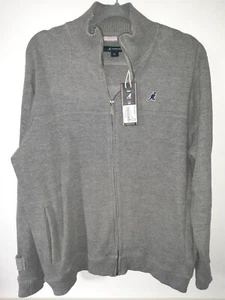 Kangol Mens Zipper Cardigan With Pockets & Button Cuffs Design XL veryheavy BNWT - Picture 1 of 11