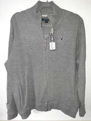 Kangol Mens Zipper Cardigan With Pockets & Button Cuffs Design XL veryheavy BNWT - Image 1 of 4