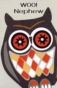 Divertida Tarjeta HALLOWEEN PARA SOBRINO, Woo Oops Boo Owl — Saludos Premium + Sobre - Imagen 1 de 4