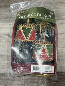 Sulyn Holiday Time LITTLE DRUMMER Drums Vtg Sequin Bead Christmas Ornament Kit - Picture 1 of 5