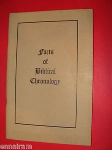 Hechos de Cronología Bíblica 1949 Wm Georgi - Imagen 1 de 1