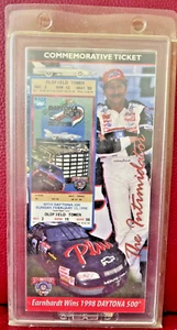 1998 Daytona 500 Commemorative Ticket. Dale Earnhardt first win, plastic case. - Picture 1 of 4