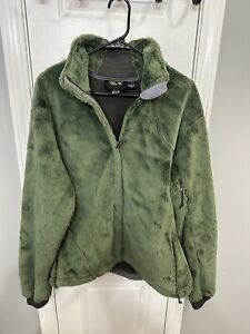 Women's MOUNTAIN HARDWEAR Green Fuzzy Zip Jacket XL