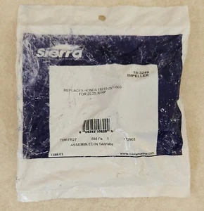 # 18-3249 NEW Sierra Marine Outboard Impeller replaces Honda # 19210-ZV7-003 - Picture 1 of 3