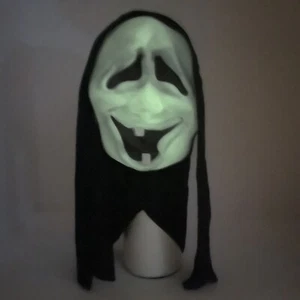 Scream Mask Prankenstien Costume Company Tooth Funny Halloween Glow In The Dark - Picture 1 of 6