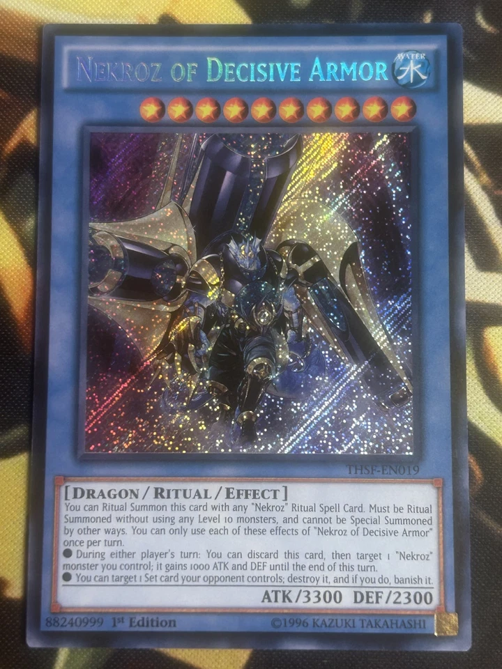 Yugioh: Nekroz Of Decisive Armor - THSF-EN019 - Secret Rare - 1st Edition - NM - Image 1 of 2