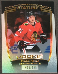 Frank Nazar 2024-25 Upper Deck Stature Rookie #37 (498/999) Chicago Blackhawks - Imagen 1 de 2