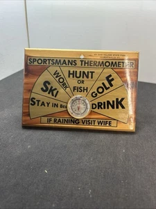 Sportsman’s Thermometer Funny Man Cave Sign KY. Dam Village State Park Souvenir - Picture 1 of 7