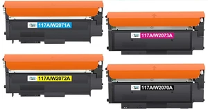 4x Cool Toner 117A Cartouche Compatible HP Color Laser MFP 178nw 179fnw 150nw - Photo 1/5