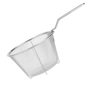 Folding Fry Basket Mesh Container 7 Inch Foldable Deep Fryer Basket with1040 - Picture 1 of 10