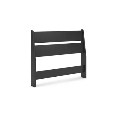 Signature Design by Ashley Socalle Twin Panel Headboard in Matte Black Finish - Image 1 of 4