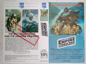 The Empire Strikes Back VHS Promo Sleeve Pre Certification '84 UK CBS/FOX Video - Picture 1 of 11