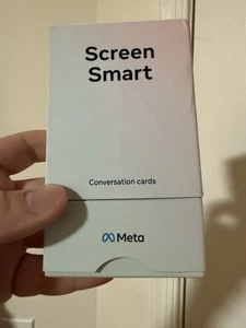 Meta Facebook Smart Screen Konversationskarten Deck Eltern Teens Online Mobbing - Bild 1 von 4