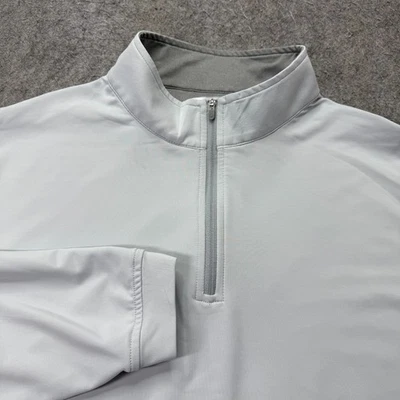 Peter Millar 1/4 Zip Pullover Men XL Gray Perth Performance Long Sleeve - Image 1 of 4
