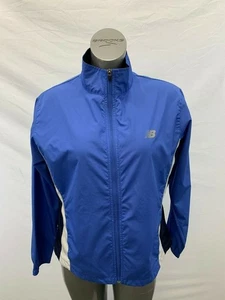 New Balance NB Damen Large blau Langarm Mock Full Zip Polyester Jacke - Bild 1 von 5