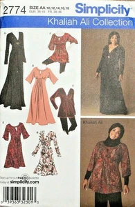 Simplicity 2774 Misses Strickkleid Tunika Schnittmuster 10-12-14-16-18 Khaliah Ali  - Bild 1 von 2