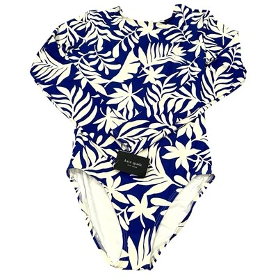 Купальник Kate Spade размер Small Blue Berry защита от сыпи с длинным рукавом тропический новый с Ярлыками - Изображение 1 из 4