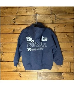 New ZARA Kids Unisex Navy Blue sweatshirt Hoodie Pullover 3 4 Years Y827C - Picture 1 of 14