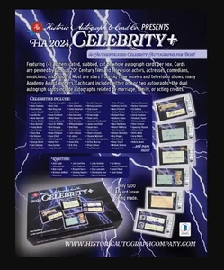 2024 Historic Autographs Celebrity+ Plus Hobby Box - Picture 1 of 3