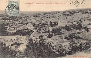 Israel - NAZARETH - Blick von der Straße nach Kafr Kanna (Cana) - Publ. Bonfils - Bild 1 von 2