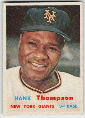 1957 Topps #109 Hank Thompson BASEBALL New York Giants - Image 1 of 2