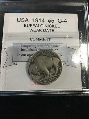 1914  USA,  Buffalo Nickel ¢5  Filler - Image 1 of 4