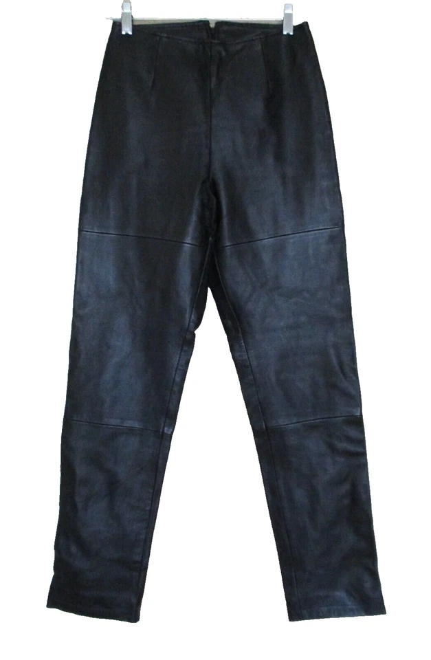 Vintage Betsey Johnson Leather Pants XS / S Women Black Flat Front High Rise - Image 1 of 4