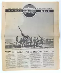 Periódico Long Beach Heritage V3N2 mayo 1982 liga junior segunda guerra mundial abeto ganso - Imagen 1 de 4