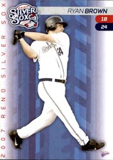 2007 Reno Silver Sox Multi-Ad #4 Ryan Brown Glendale California CA Baseball Card