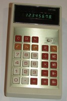 VTG 1970s HANDHELD VICTOR 104R ELECTRONIC CALCULATOR! BLUE DISPLAY! WORKS! JAPAN