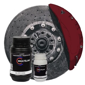 PINTURA DE PINZA DE FRENO MULTILAK RAL3005 rojo vino resistente al calor BRILLO - Imagen 1 de 3
