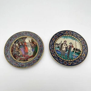 Villeroy & Boch Snow Maiden Collector Plates Russian Fairytales Heinrich Germany - Picture 1 of 4